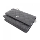 Chanel Timeless Classic Caviar Skin Chain Wallet