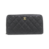 Chanel Timeless Classic Caviar Skin Long Wallet