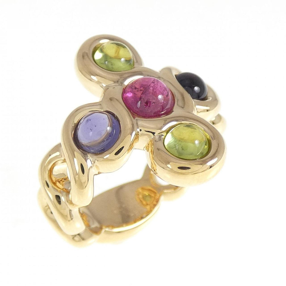 Chanel 750 Yellow Gold Color Stone Ring