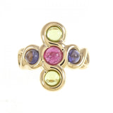 Chanel 750 Yellow Gold Color Stone Ring