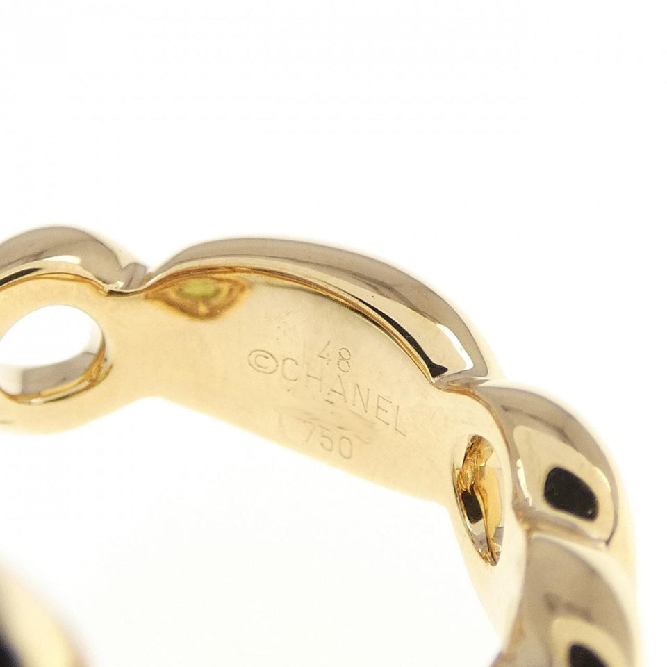 Chanel 750 Yellow Gold Color Stone Ring