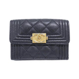 Chanel Boy Chanel Caviar Skin Wallet