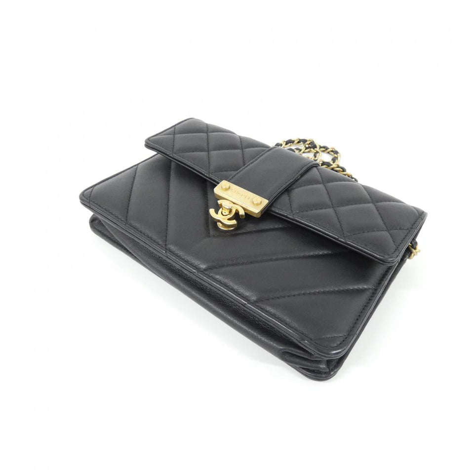 Chanel Chain Wallet Lambskin Wallet