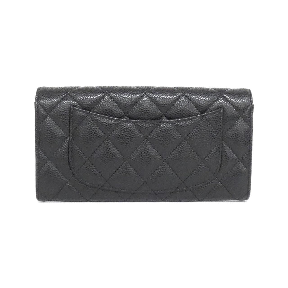 Chanel Timeless Classic Caviar Skin Long Wallet