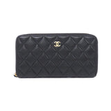 Chanel Timeless Classic Line Lambskin Long Wallet