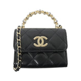 Chanel AP3802 Shiny Crumpled Lamb Clutch Bag