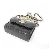 Chanel AP3802 Shiny Crumpled Lamb Clutch Bag
