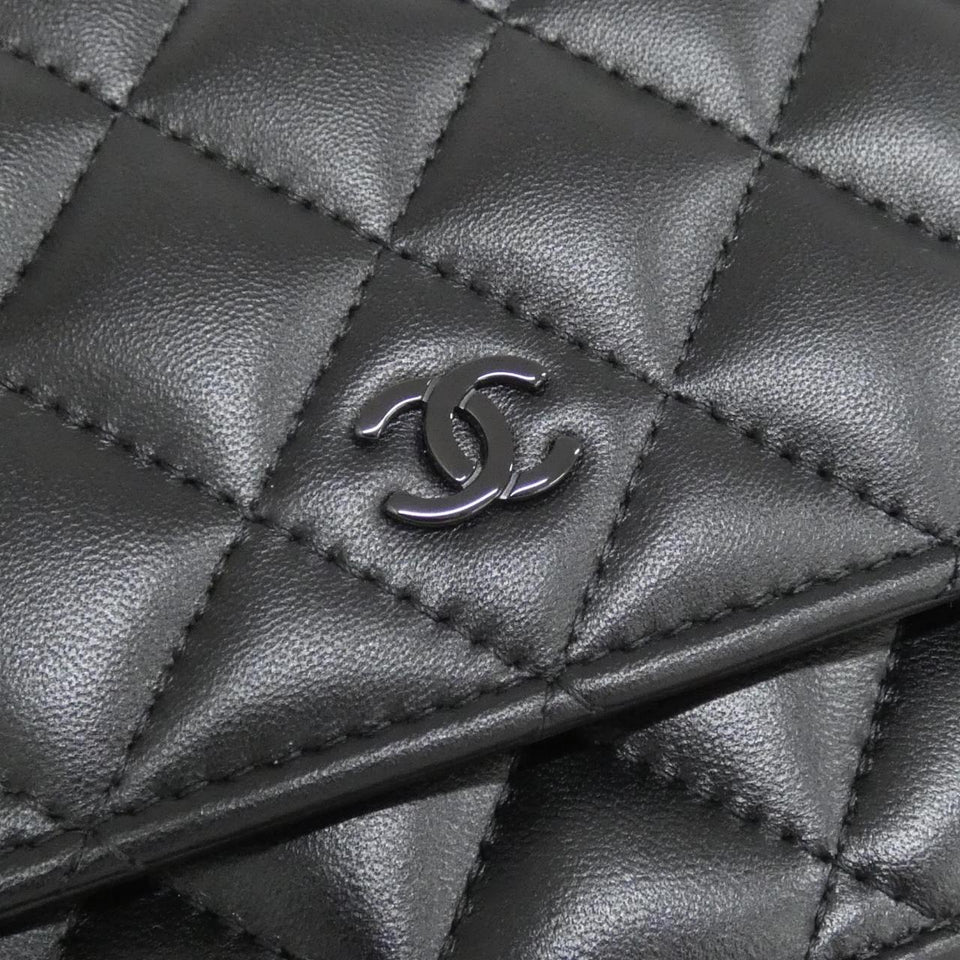 Chanel Timeless Classic Line Lambskin Chain Wallet