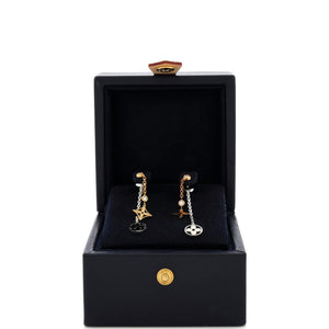 Louis Vuitton Blossom Drop Earrings 18K Tricolor Gold and Diamonds