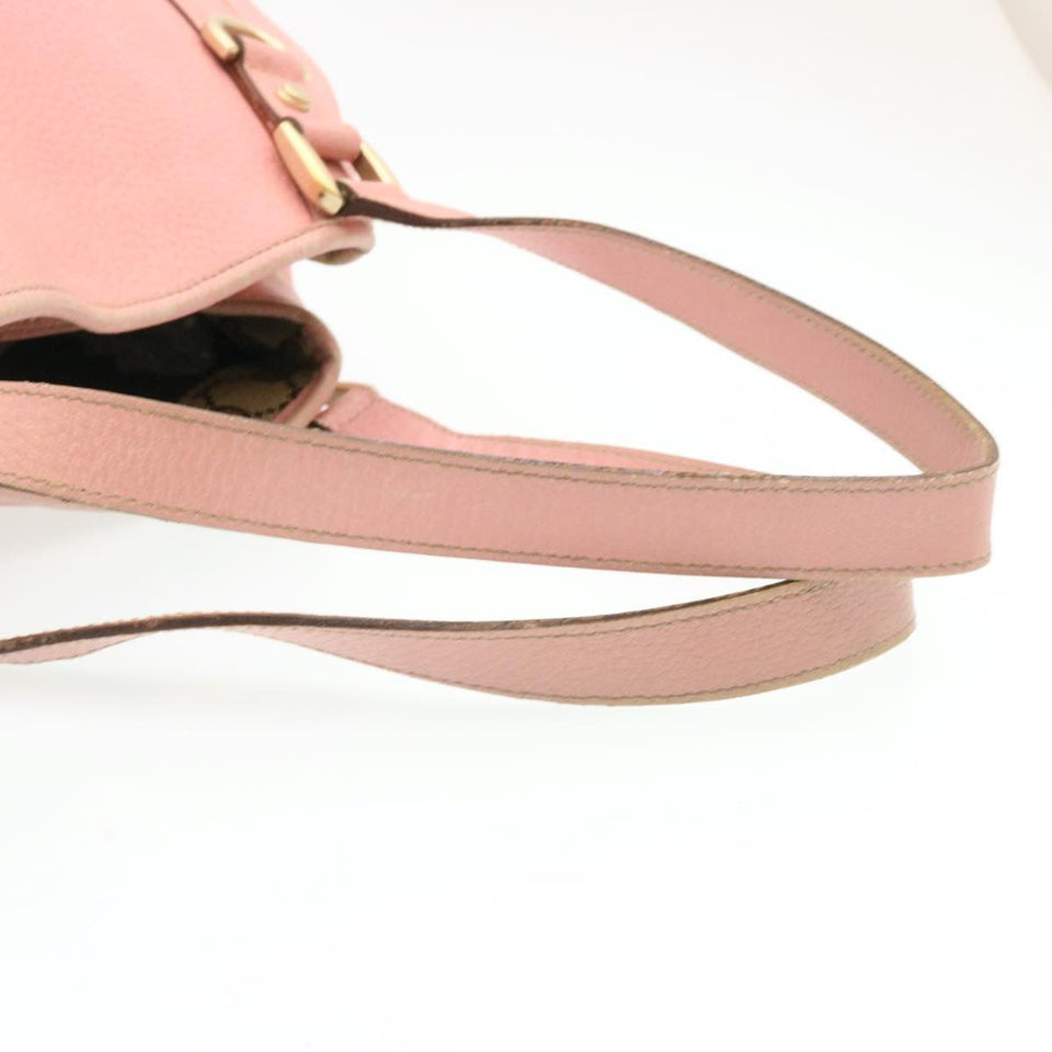 Gucci Abbey GG Canvas Tote Bag Leather Pink 26647