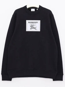 Luxury Burberry Men's Prorsum Label Cotton Sweatshirt Navy