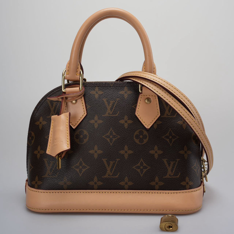 Louis Vuitton Alma BB Monogram Brown Shoulder Bag 2014
