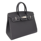 Hermes25cm Birkin Sellier HSS Black Epsom leather Brushed Palladium Hardware