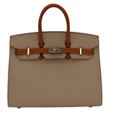 Hermes25cm Birkin Sellier HSS Trench/ Gold Epsom Leather Permabrass Hardware