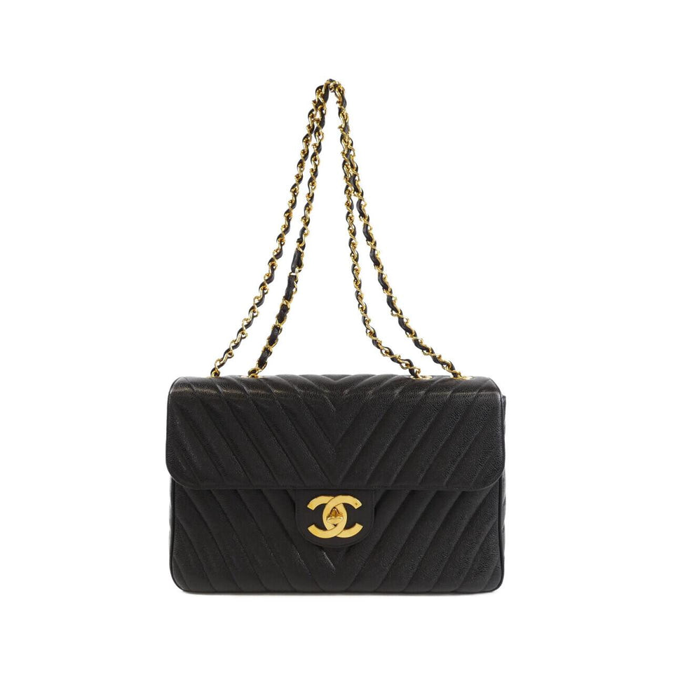 Chanel Caviar Skin Vintage Shoulder Bag