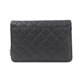 Chanel Timeless Classic Line Caviar Skin Chain Clutch