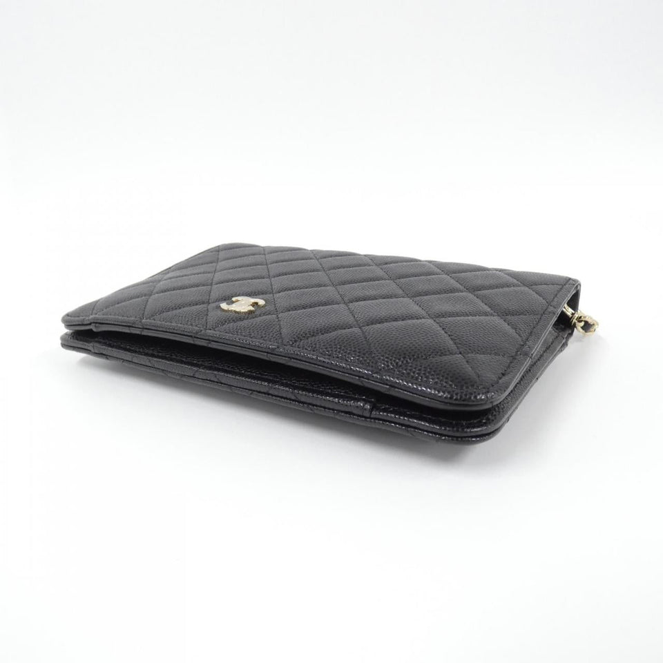 Chanel Timeless Classic Line Caviar Skin Chain Clutch