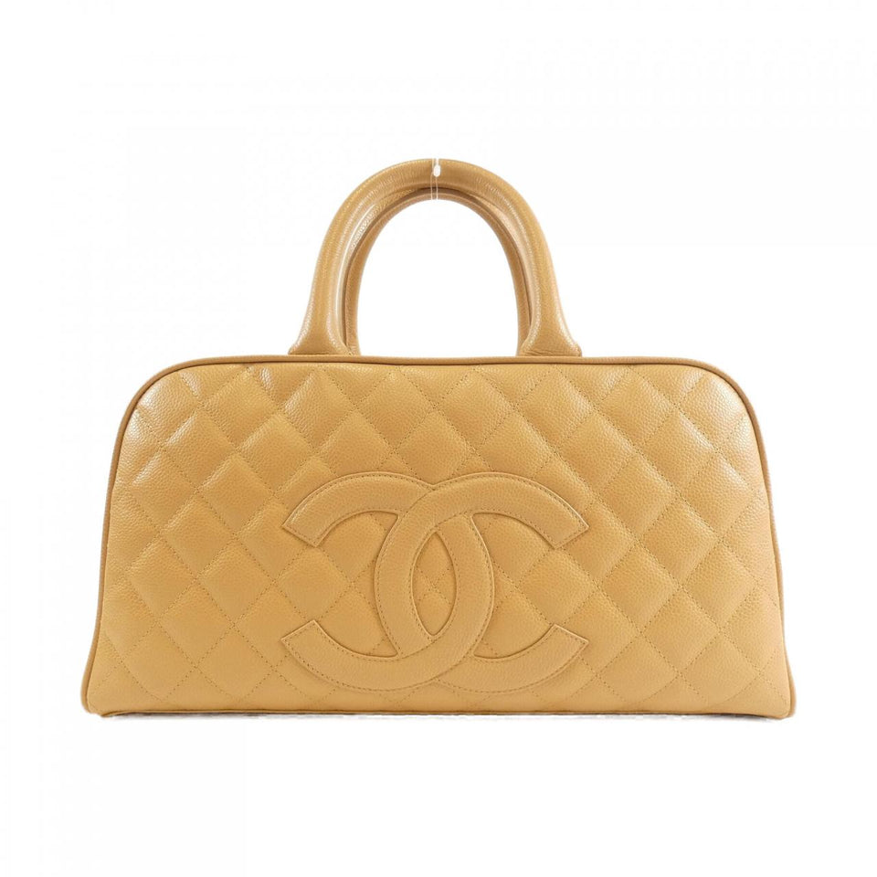 Chanel Caviar Skin Boston Bag Calfskin Handbag