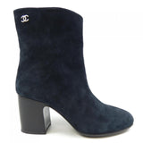 Chanel G32213X48015 Suede Calfskin Boots