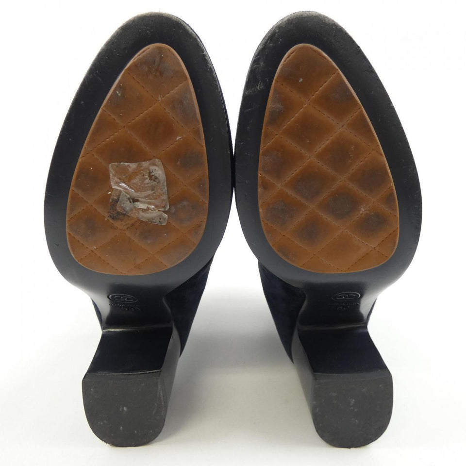 Chanel G32213X48015 Suede Calfskin Boots