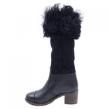 Chanel G31039Y15953 Calfskin Sheepskin Long Boots