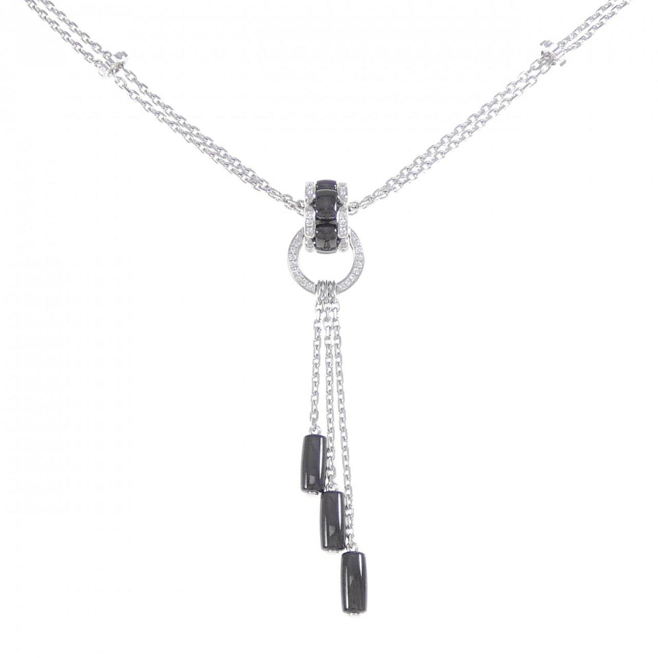 Chanel Ultra Collection 750 White Gold Ceramic Diamond Necklace