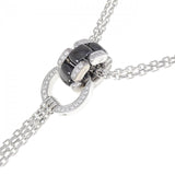 Chanel Ultra Collection 750 White Gold Ceramic Diamond Necklace