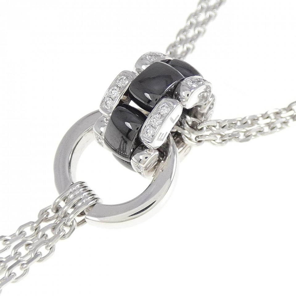 Chanel Ultra Collection 750 White Gold Ceramic Diamond Necklace