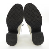Chanel G38514Y55583 Pearl Calfskin Calfskin Patent Calfskin Boots