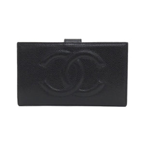 Chanel Timeless CC Caviar Skin Long Wallet