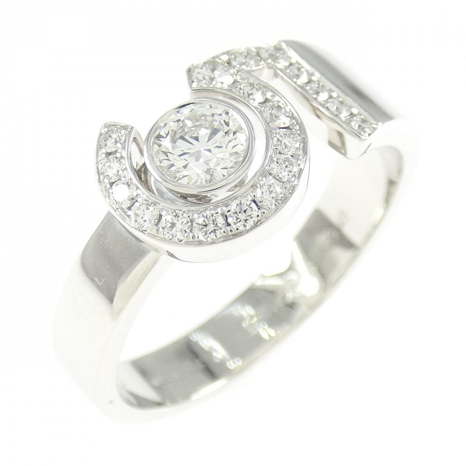 Chanel Eternal Chanel No.5 Au750 White Gold Diamond Ring Size 17