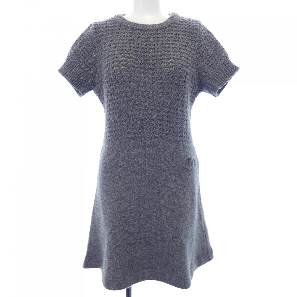 Chanel P36613K02248 09A Cashmere Blend Dress