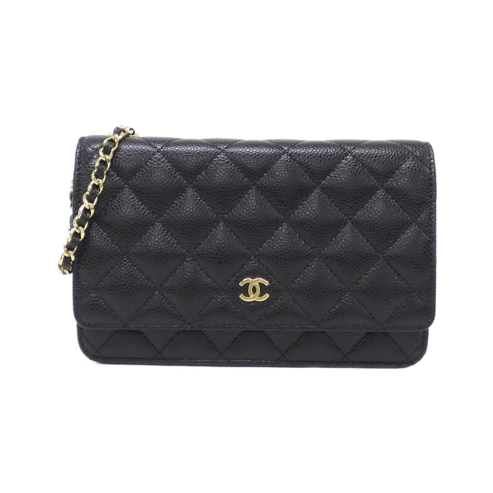 Chanel Timeless Classic Caviar Skin Wallet on Chain