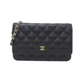 Chanel Timeless Classic Caviar Skin Wallet on Chain