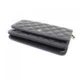 Chanel Timeless Classic Caviar Skin Wallet on Chain