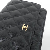 Chanel Timeless Classic Caviar Skin Wallet on Chain
