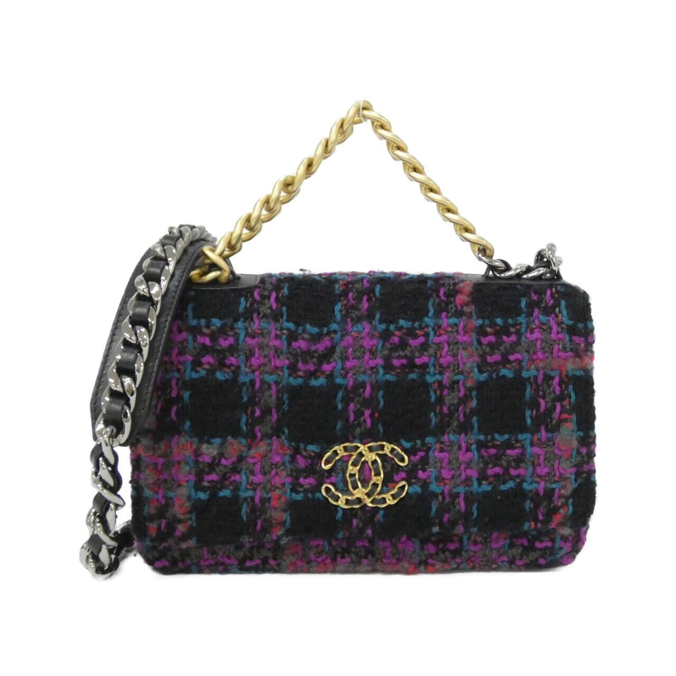 Chanel Chanel 19 Wool Tweed Wallet