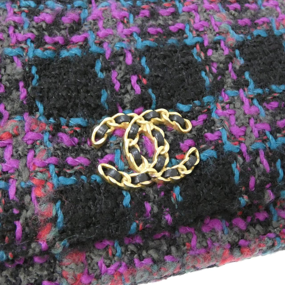 Chanel Chanel 19 Wool Tweed Wallet