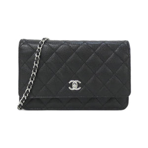 Chanel Chain Wallet Caviar Skin Wallet