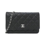 Chanel Chain Wallet Caviar Skin Wallet