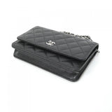 Chanel Chain Wallet Caviar Skin Wallet
