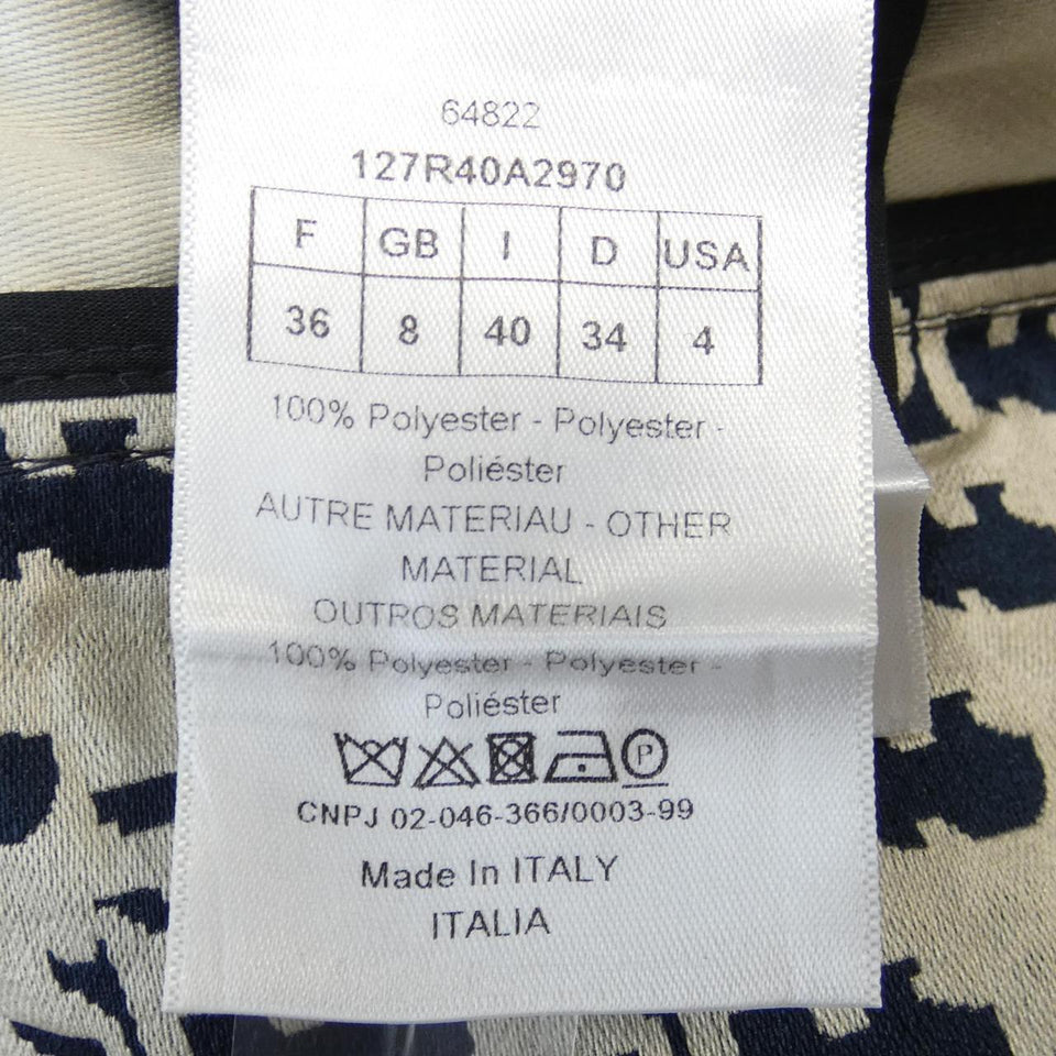 Christian Dior Oblique Technical Taffeta Dress