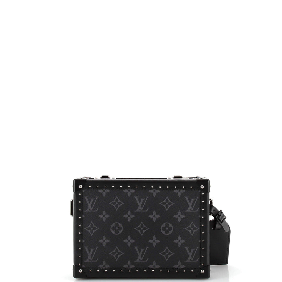 Louis Vuitton Clutch Box Bag Monogram Eclipse and Leather