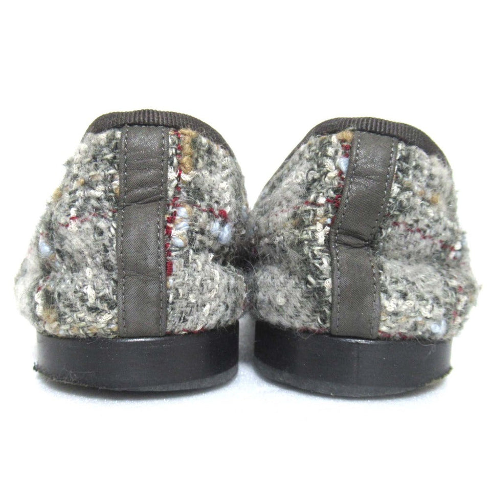Chanel Coco Mark Tweed Ballerina Flats