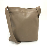 Hermes Shoulder Bag leather Brown Crude cell