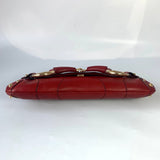 Gucci Horsebit 1955 Chain leather bag in Red with gold studs