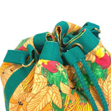 Hermes Shoulder Bag canvas green Bird pattern purse Women