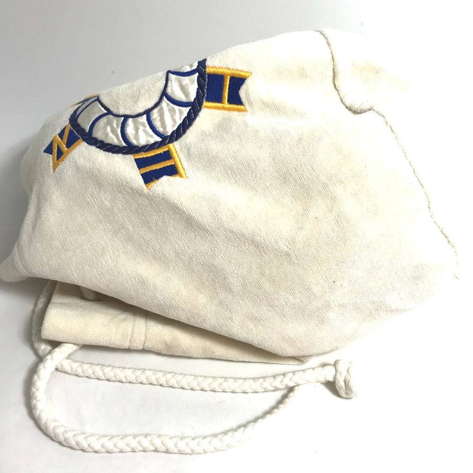 Hermes Shoulder Bag cotton white Marine Pattern purse Women