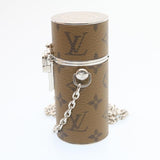 Louis Vuitton Monogram Reverse Lipstick Case Cosmetic Pouch LV Auth Clutch