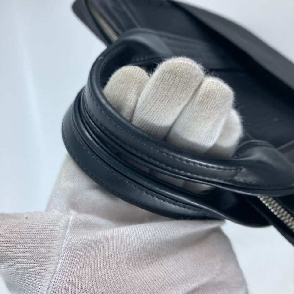 Hermes Business bag Nylon black Acapulco Odinatur